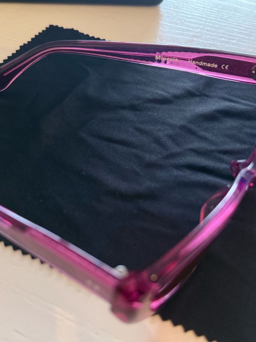 Sun Buddies Eyewear - Transparent Pink Oval Sunglasses - Sold out online - Picture 7 of 10